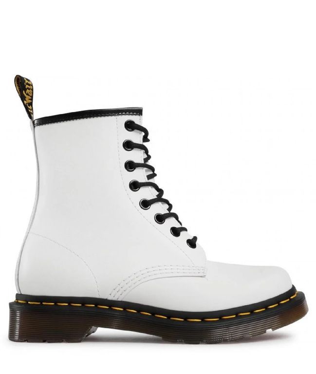 Ботинки Dr. Martens 1460 Smooth Leather White белые