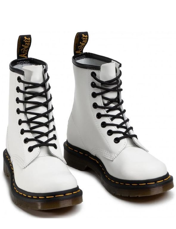 Ботинки Dr. Martens 1460 Smooth Leather White белые