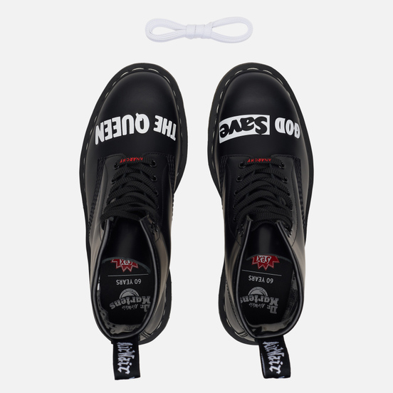 1460 x Sex Pistols Smooth Leather "God Save the Queen" Black