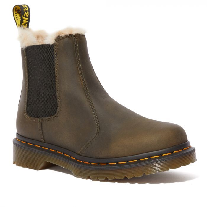 Зимние ботинки Dr. Martens (Доктор Мартинс) 2976 Leonore коричневые мужские