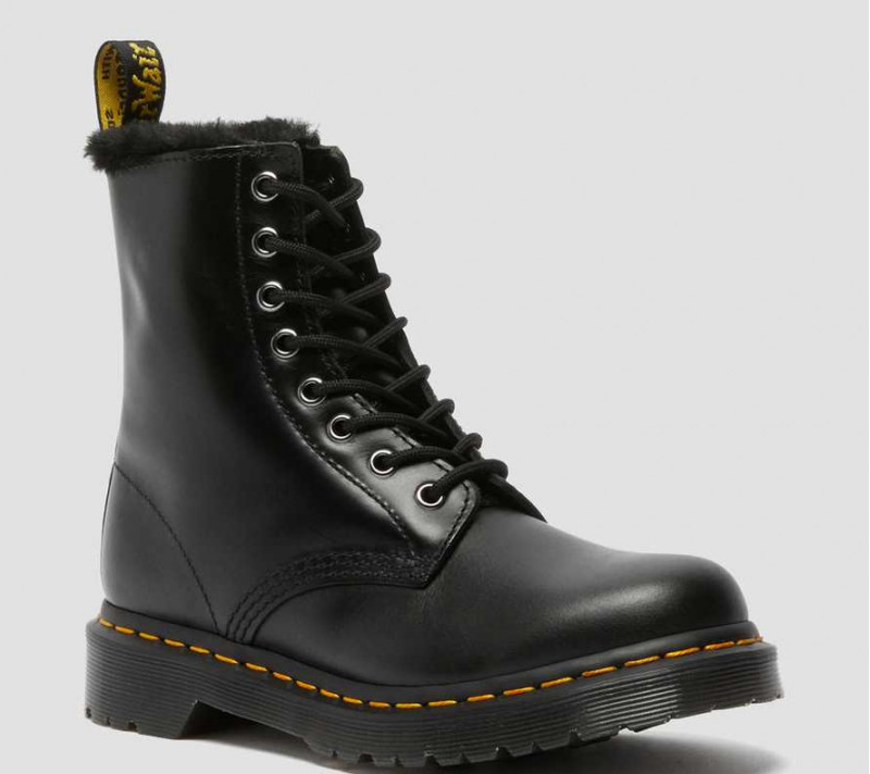 Ботинки Dr. Martens 1460 c мехом Serena Dark Black