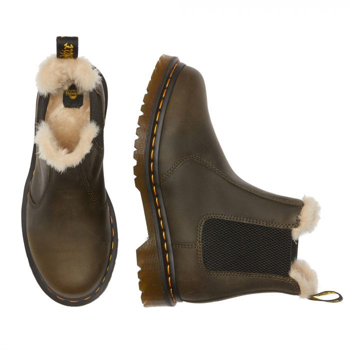 Зимние ботинки Dr. Martens (Доктор Мартинс) 2976 Leonore коричневые мужские