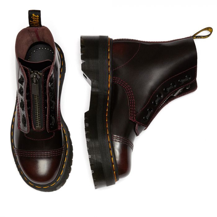 Ботинки Dr. Martens Sinclair Arcadia Leather Cherry бордовые женские