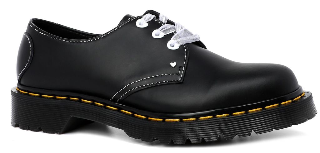 Ботинки Dr. Martens 1461 Hearts Smooth & Patent Lamper черные