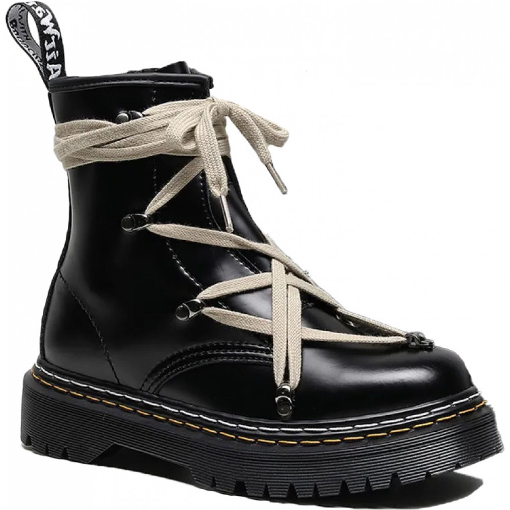 Dr Martens Rick Owens 1460 Pentagram Boots Double Stitching
